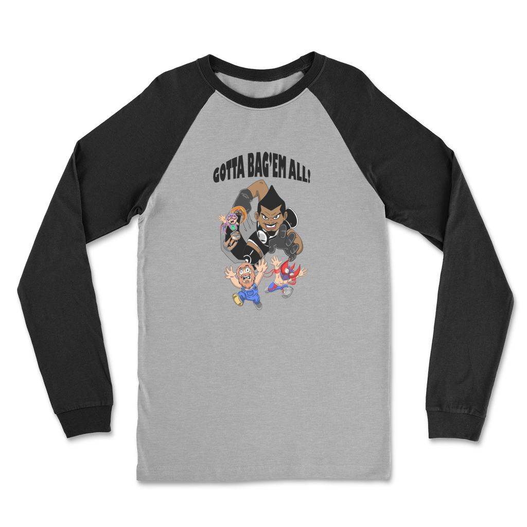 MR. Grim "Gotta Bag Em All" Classic Raglan Long Sleeve Shirt