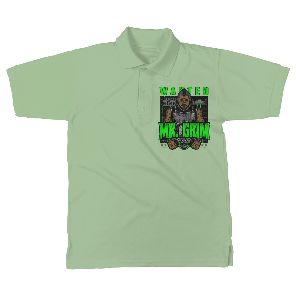 MR. Grim "Wanted" Unisex Adult Polo Shirt