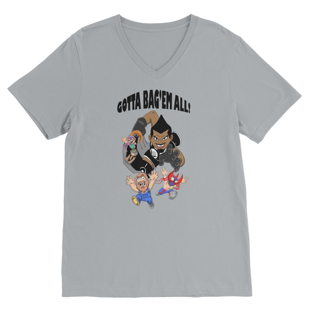 MR. Grim "Gotta Bag Em All" V Neck Tee