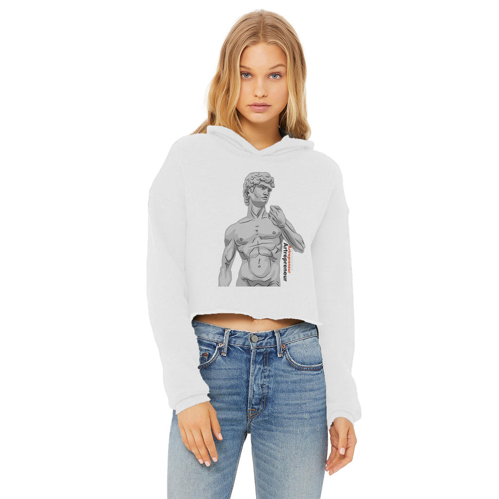 Aerial Van Go "Artrepreneur" (USA) Women's Wear Crop Top Hoodie