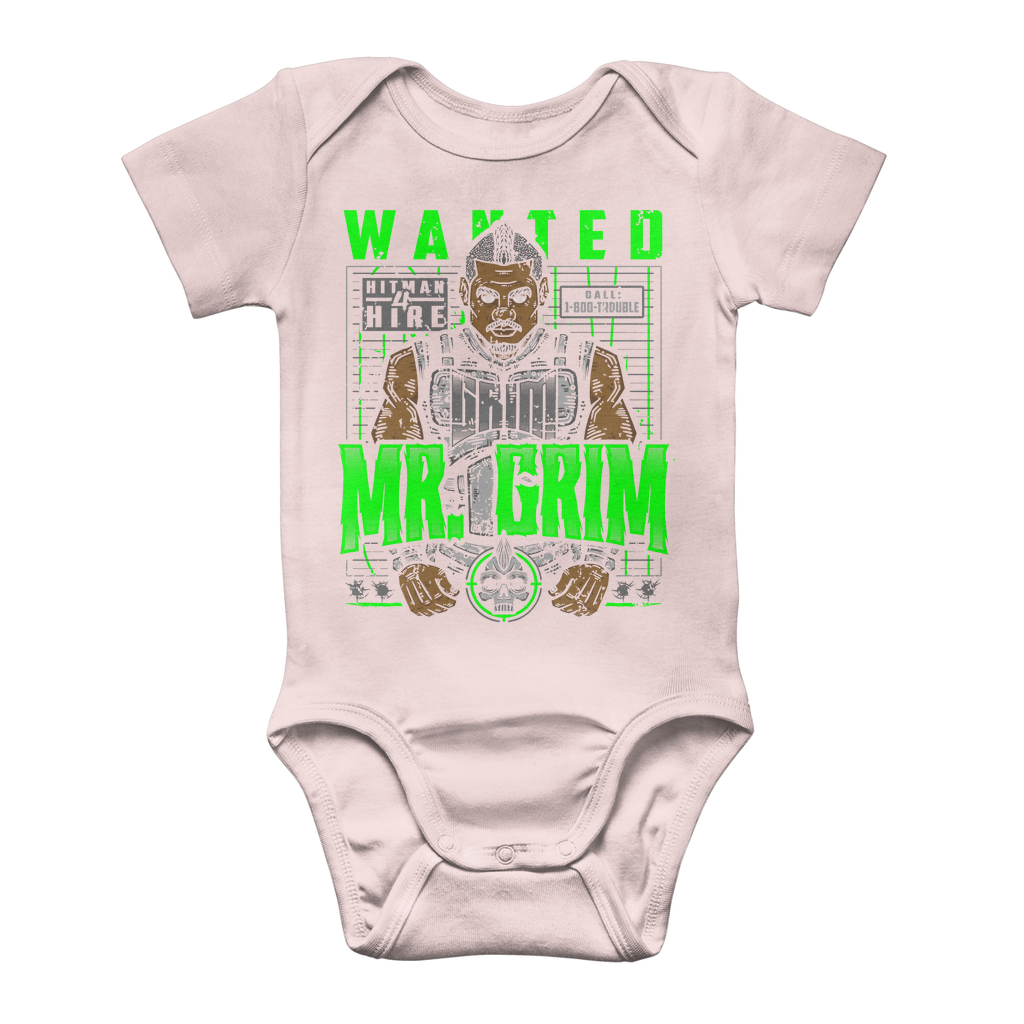 MR. Grim "Wanted" Baby Onesie