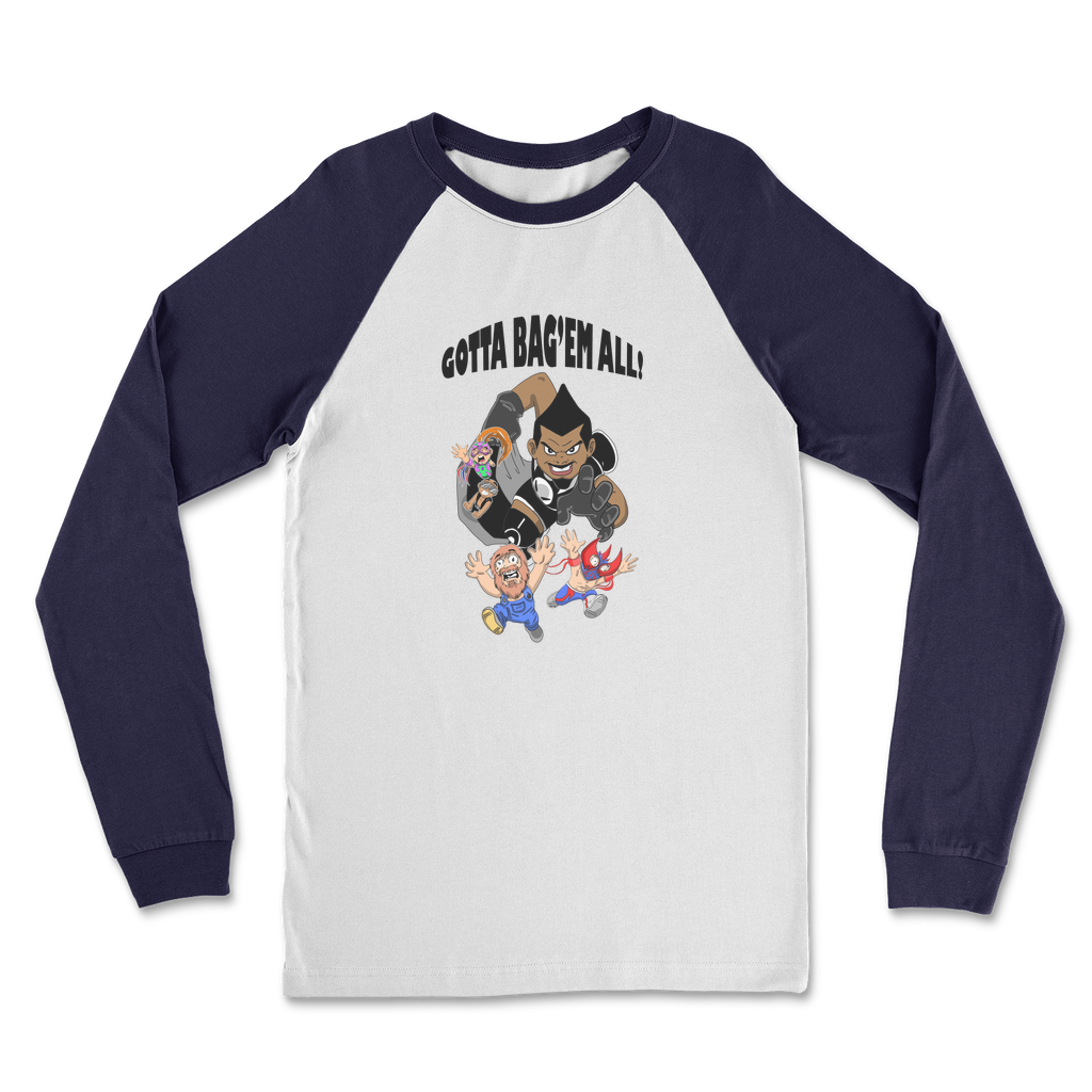 MR. Grim "Gotta Bag Em All" Classic Raglan Long Sleeve Shirt