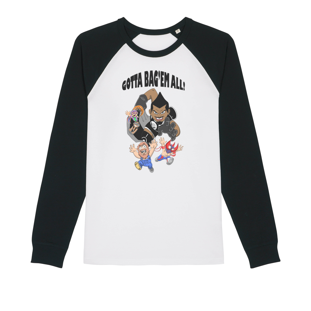 MR. Grim "Gotta Bag Em All" Premium Raglan Long Sleeve Shirt