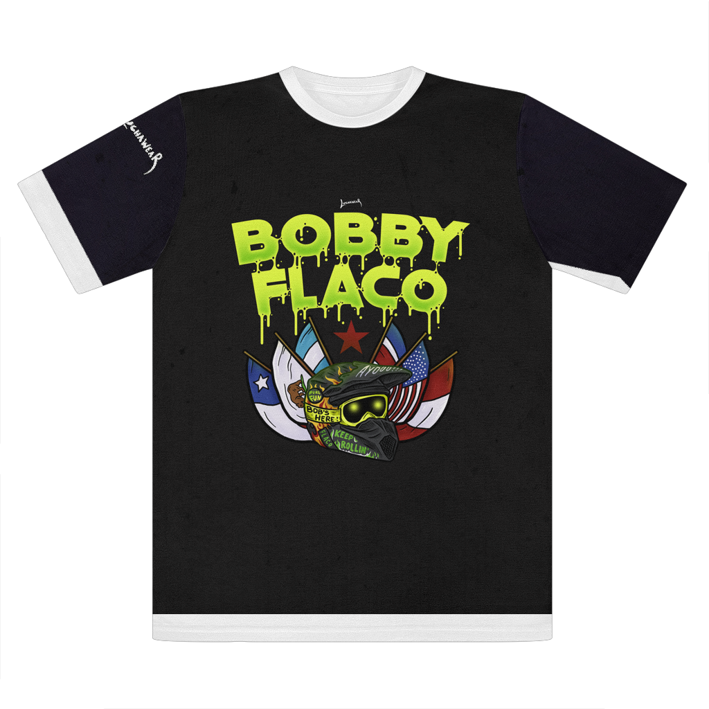 Bobby Flaco (USA) "World Tour" Premium Cut and Sew Sublimation Unisex T-Shirt
