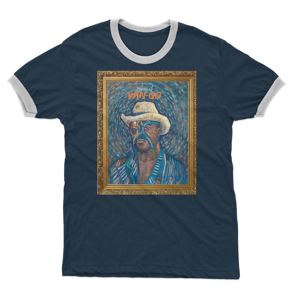 "Self Portrait" - Aerial Van Go (USA) Ringer Tee