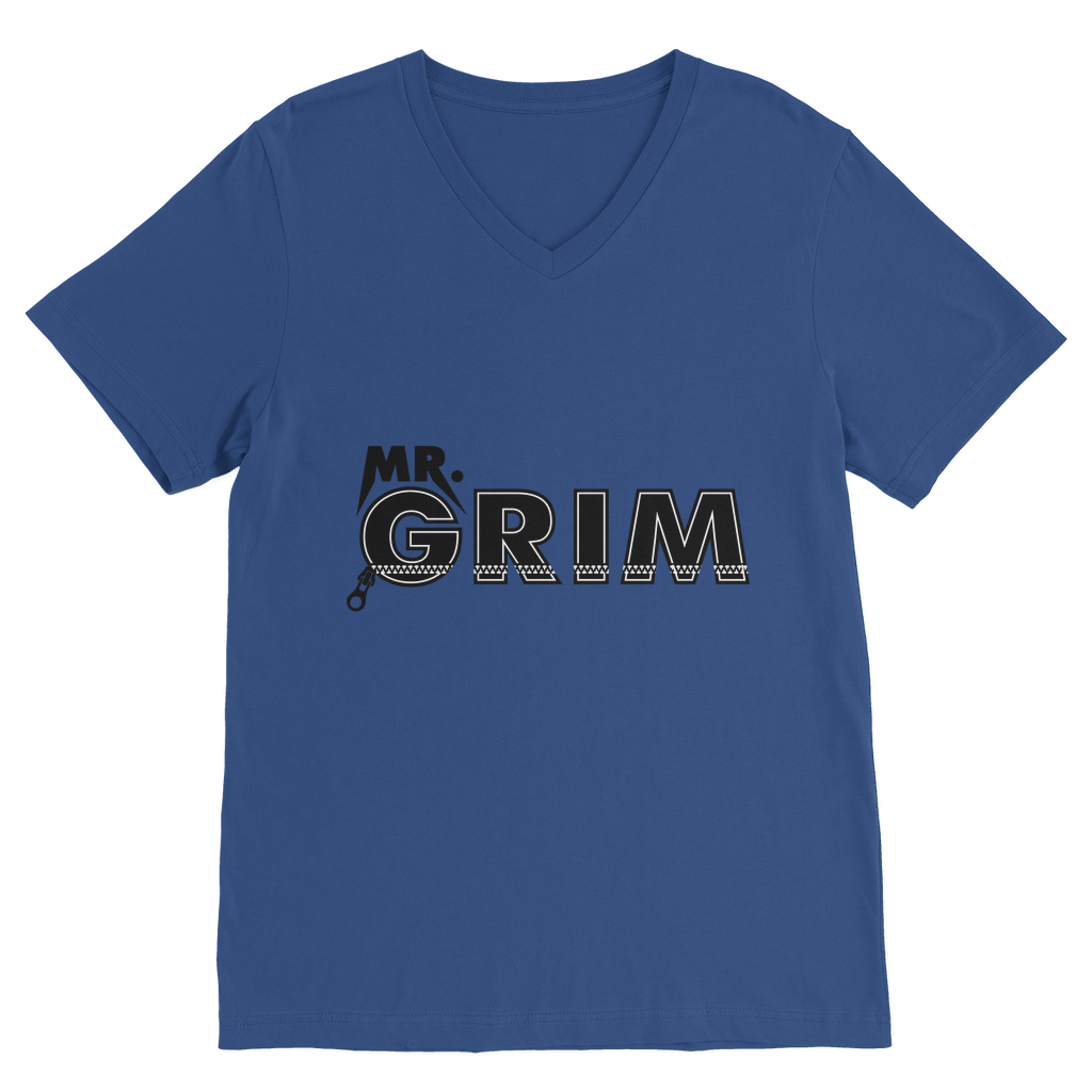 MR. Grim "Zipped Up" V Neck Tee