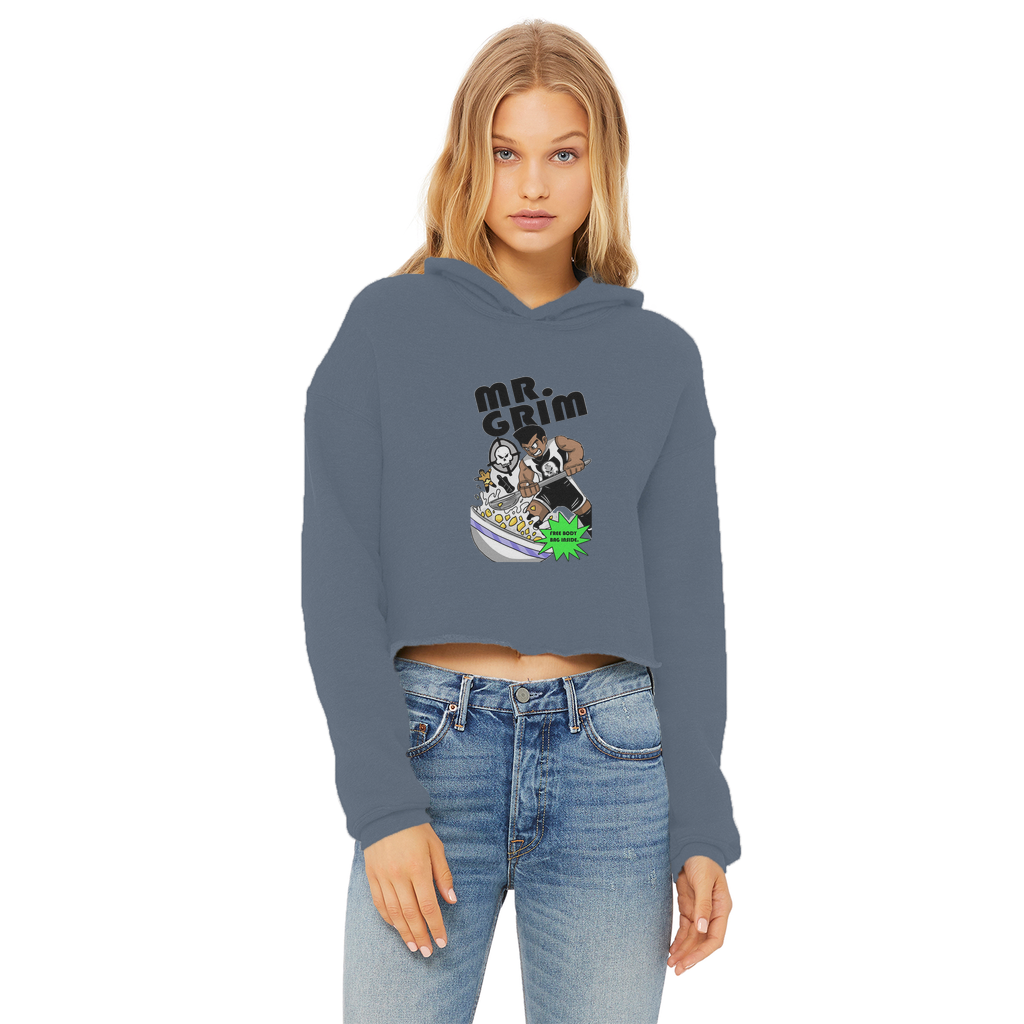 MR. Grim "Special Cereal" (USA) Women's Wear Crop Top Hoodie