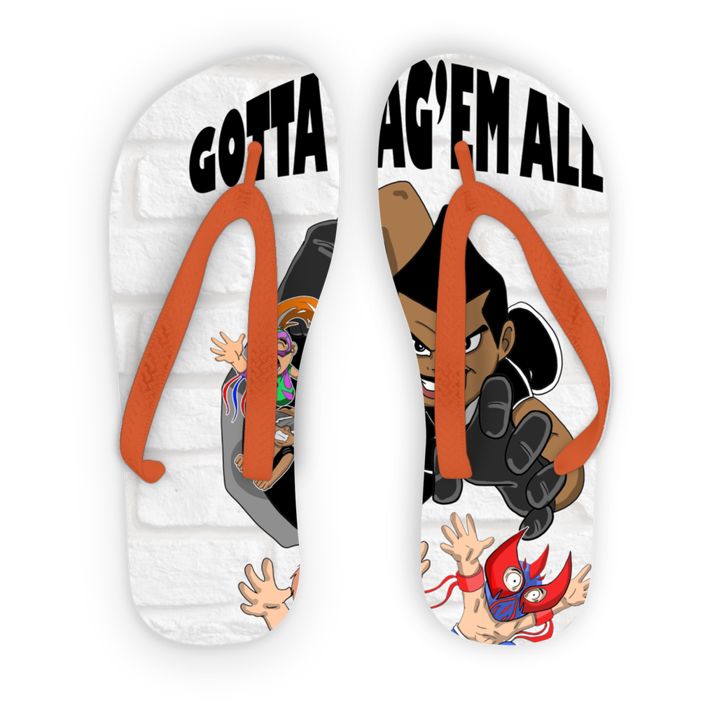 MR. Grim "Gotta Bag Em All" Adult Flip Flops