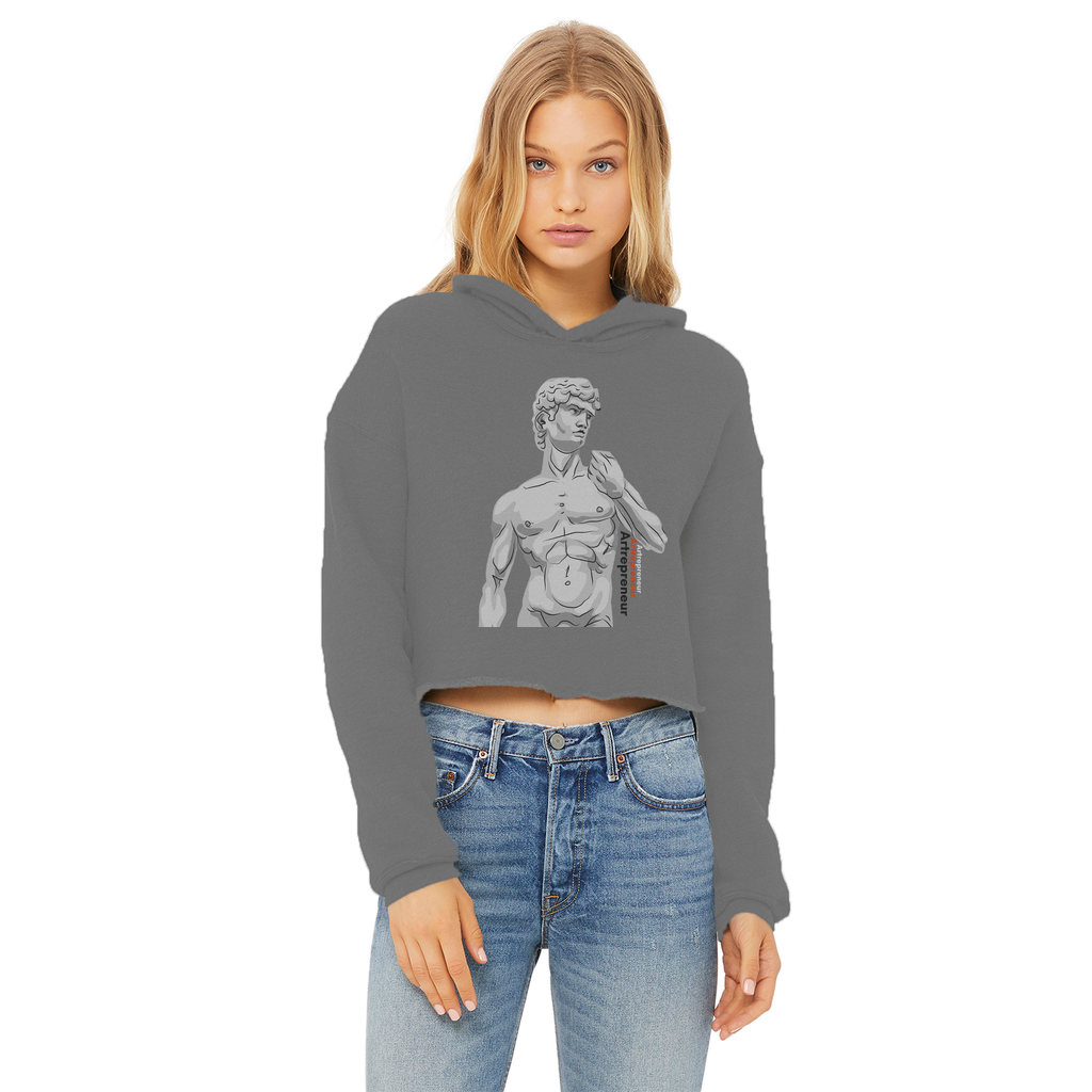 Aerial Van Go "Artrepreneur" (USA) Women's Wear Crop Top Hoodie