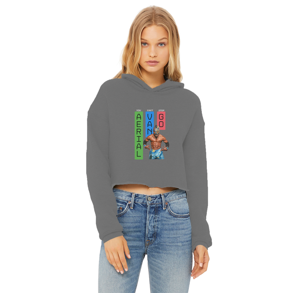 "Bars" -Aerial Van Go" Women's Wear Crop Top Hoodie