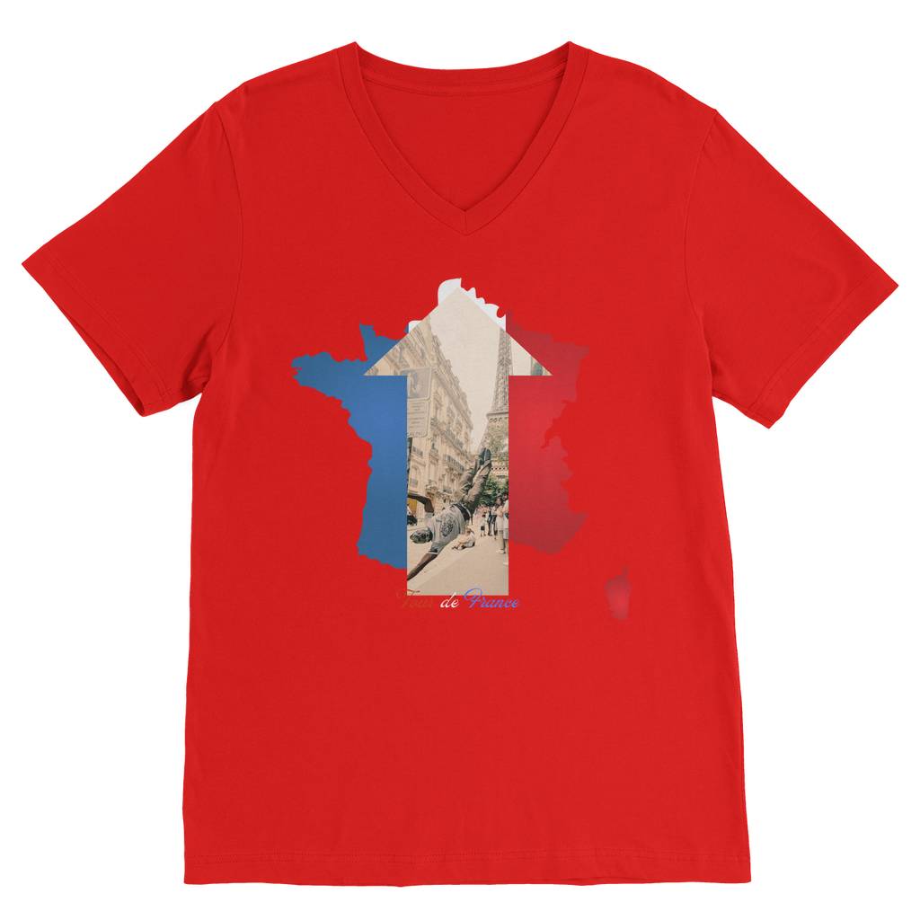 Tour de France V Neck Tee