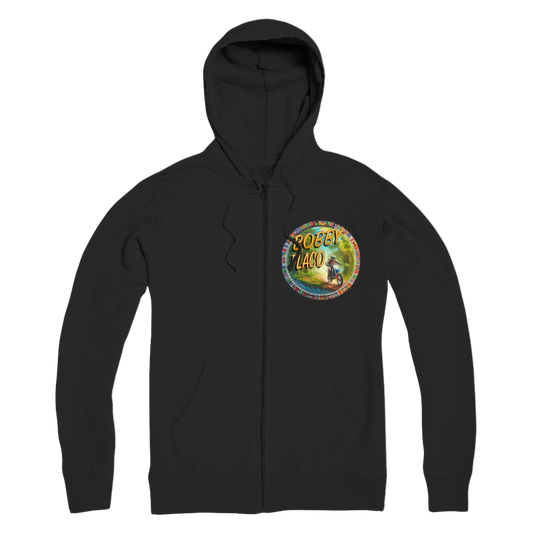 "Bike the World" Bobby Flaco - USaA Adult Zip Hoodie