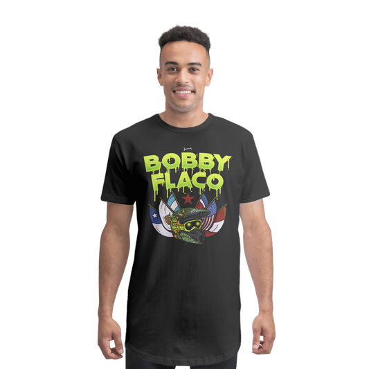 Bobby Flaco (USA) "World Tour" Premium Long Body T-Shirt