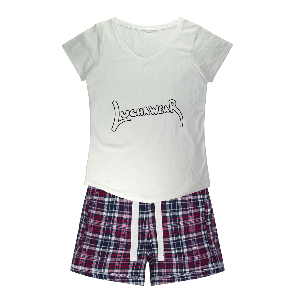 Luchawear Classic Women's Pajamas w/ Flannel Shorts