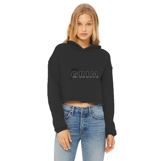 MR. Grim "Zipped Up" Women's Wear Crop Top Hoodie