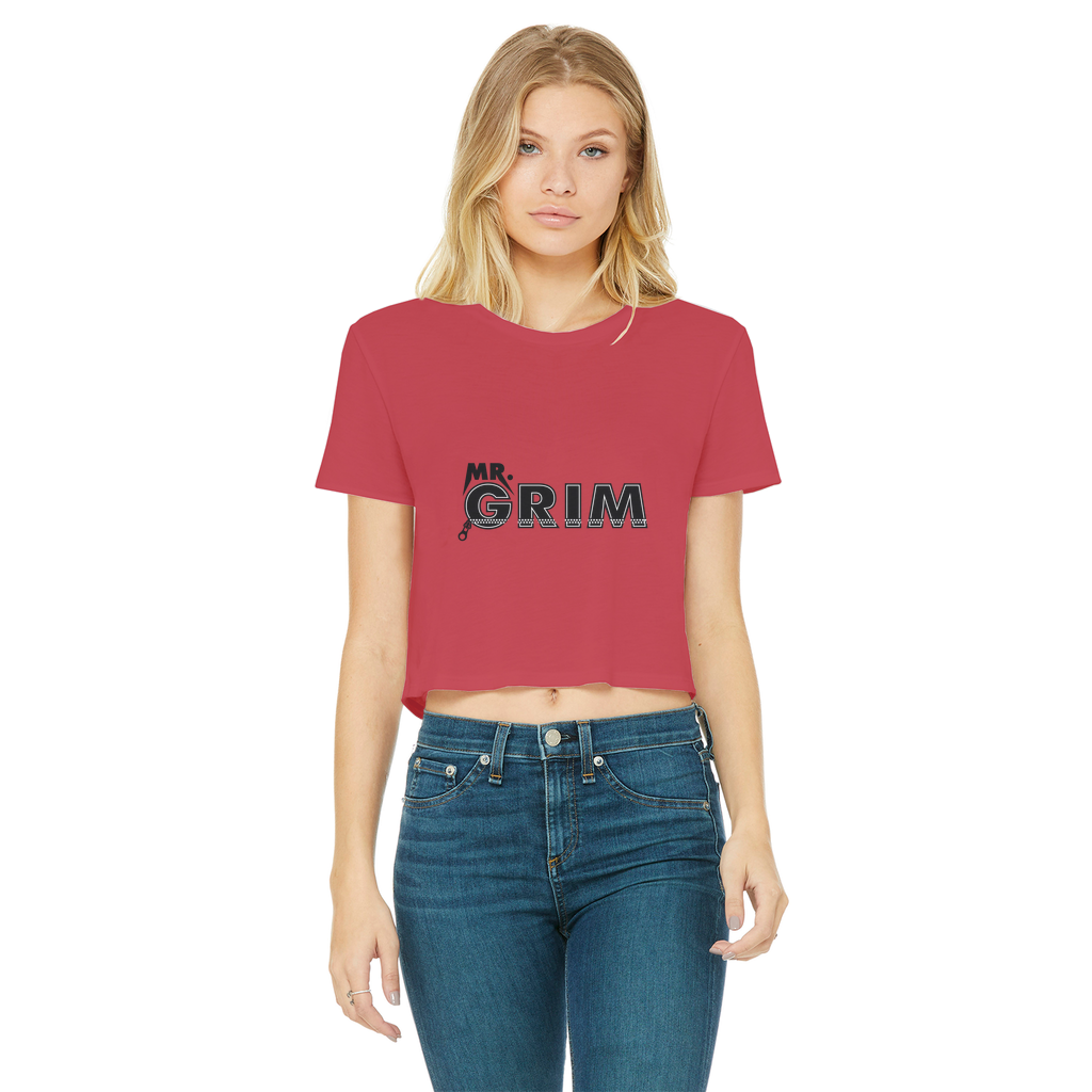 MR. Grim "Zipped Up" Women's Wear Crop Top