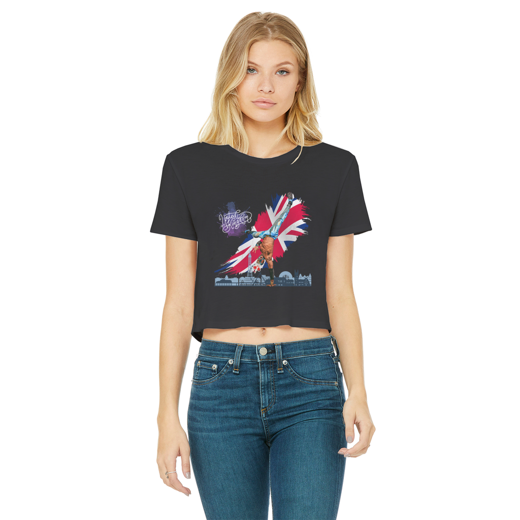 "Van Go to UK" - Aerial Van Go Women's Wear Crop Top