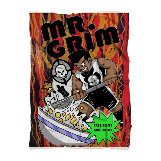 MR. Grim "Special Cereal" (USA) Throw Blanket