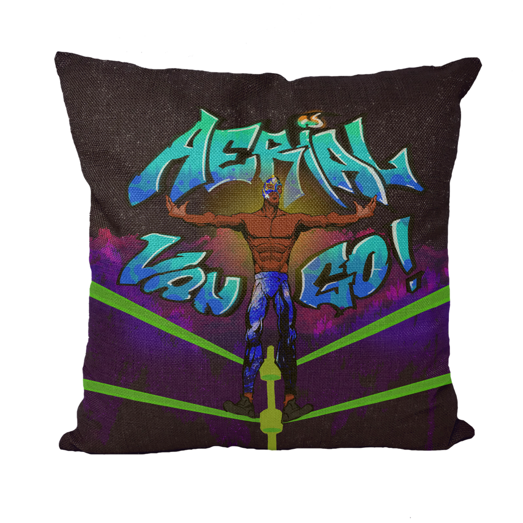 "Art Redeemer" - Aerial Van Go (USA) Throw Pillow