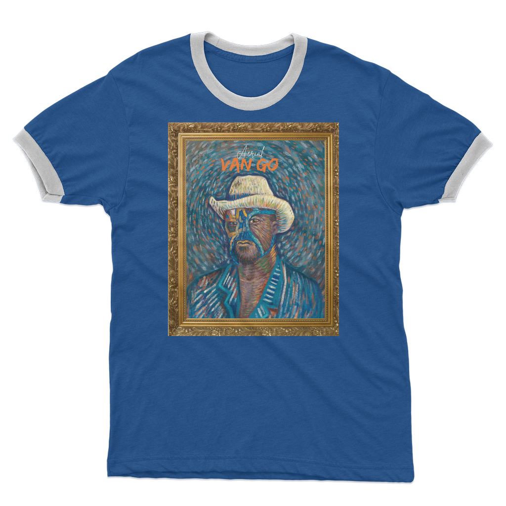 "Self Portrait" - Aerial Van Go (USA) Ringer Tee