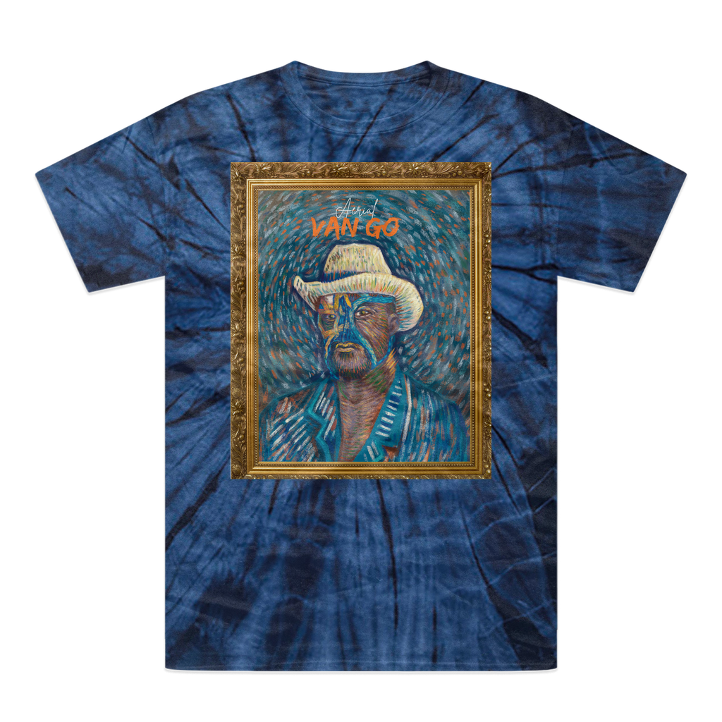 "Self Portrait" - Aerial Van Go (USA) Tonal Spider Tie-Dye T-Shirt