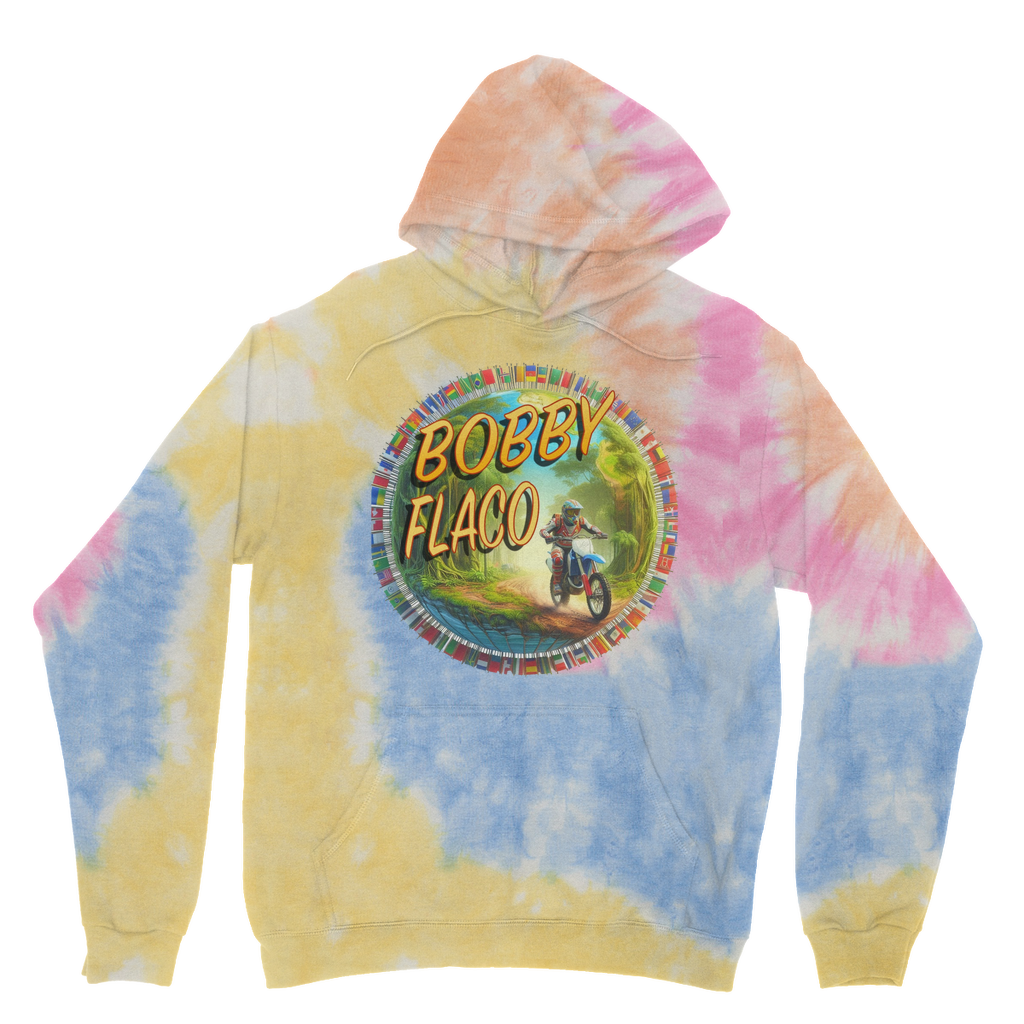 "Bike the World" Bobby Flaco - USaA Tie Dye Hoodie