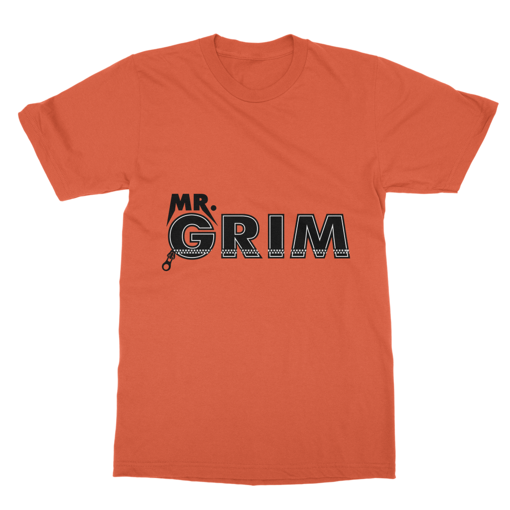 MR. Grim "Zipped Up" Unisex Heavy Cotton Tee