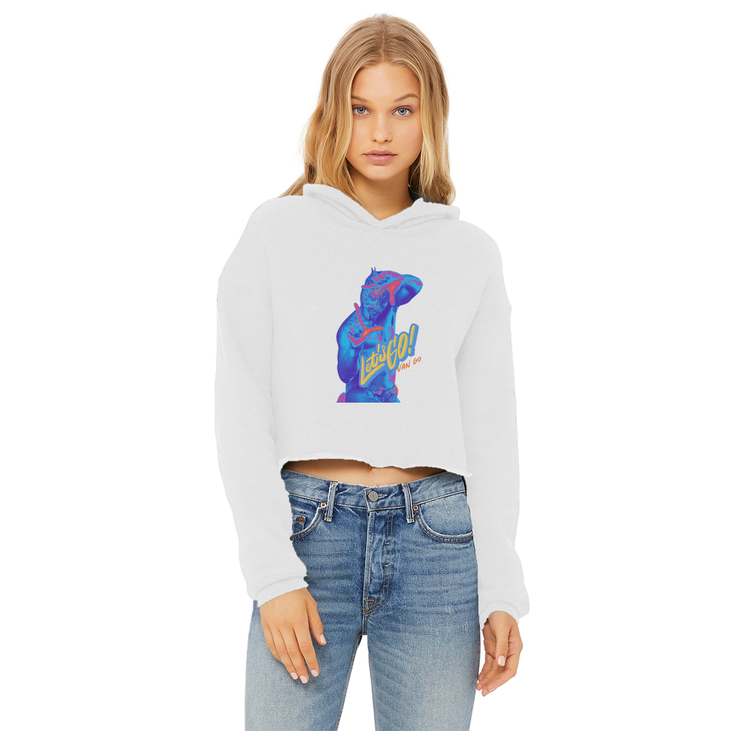 "Let's Go Van Go - Aerial Van Go Women's Wear Crop Top Hoodie