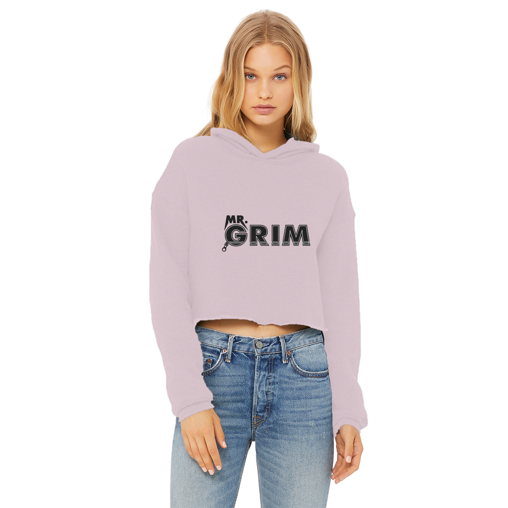 MR. Grim "Zipped Up" Women's Wear Crop Top Hoodie