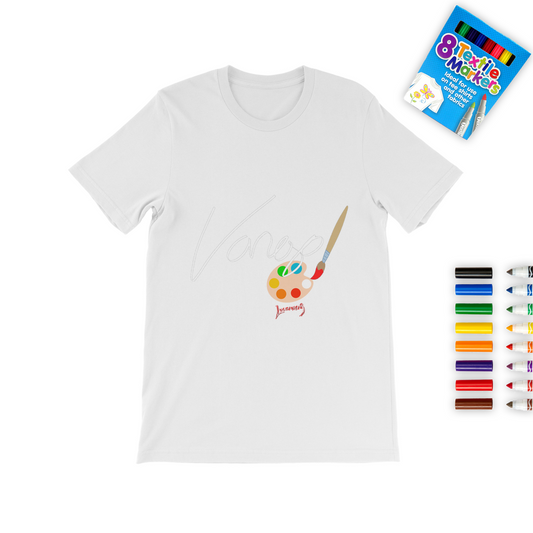 Aerial Van Go (USA) "Siggy" Color Me! Tee with Marker Set