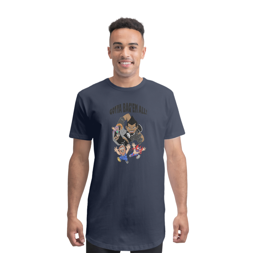 MR. Grim "Gotta Bag Em All" Premium Long Body T-Shirt