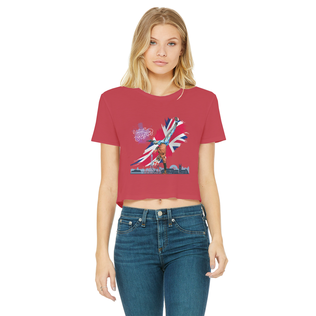 "Van Go to UK" - Aerial Van Go Women's Wear Crop Top