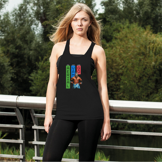 "Bars" -Aerial Van Go" Women's Wear Loose Racerback Tank Top