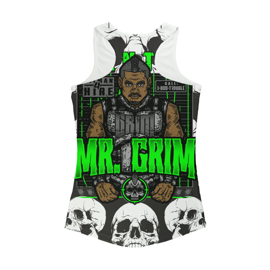 MR. Grim "Wanted" Women's Activewear Tank Top