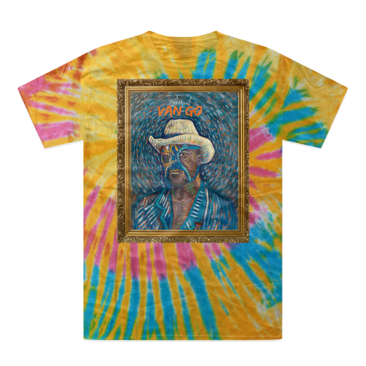 "Self Portrait" - Aerial Van Go (USA) Tie-Dye T-Shirt