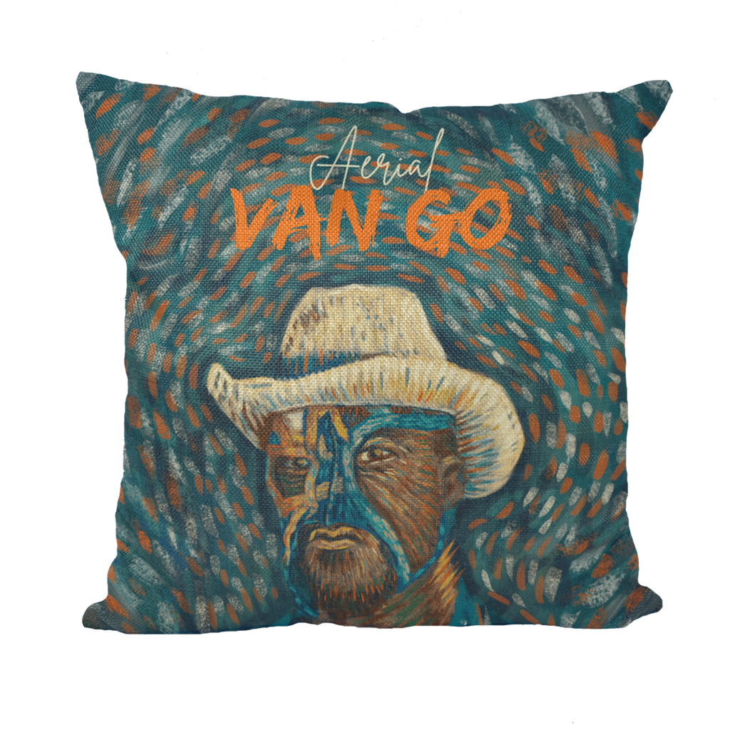 "Self Portrait" - Aerial Van Go (USA) Throw Pillow with Insert