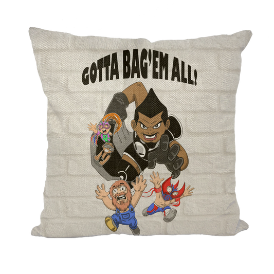 MR. Grim "Gotta Bag Em All" Throw Pillow