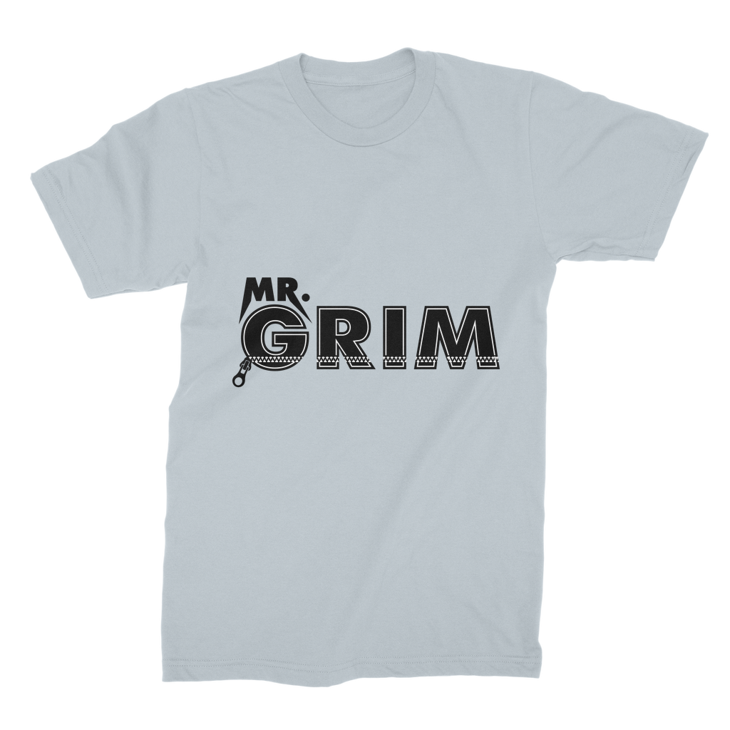MR. Grim "Zipped Up" Premium Jersey Adult T-Shirt