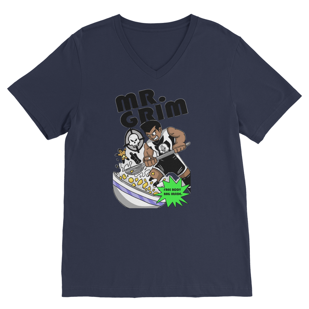 MR. Grim "Special Cereal" (USA) Unisex V Neck Tee