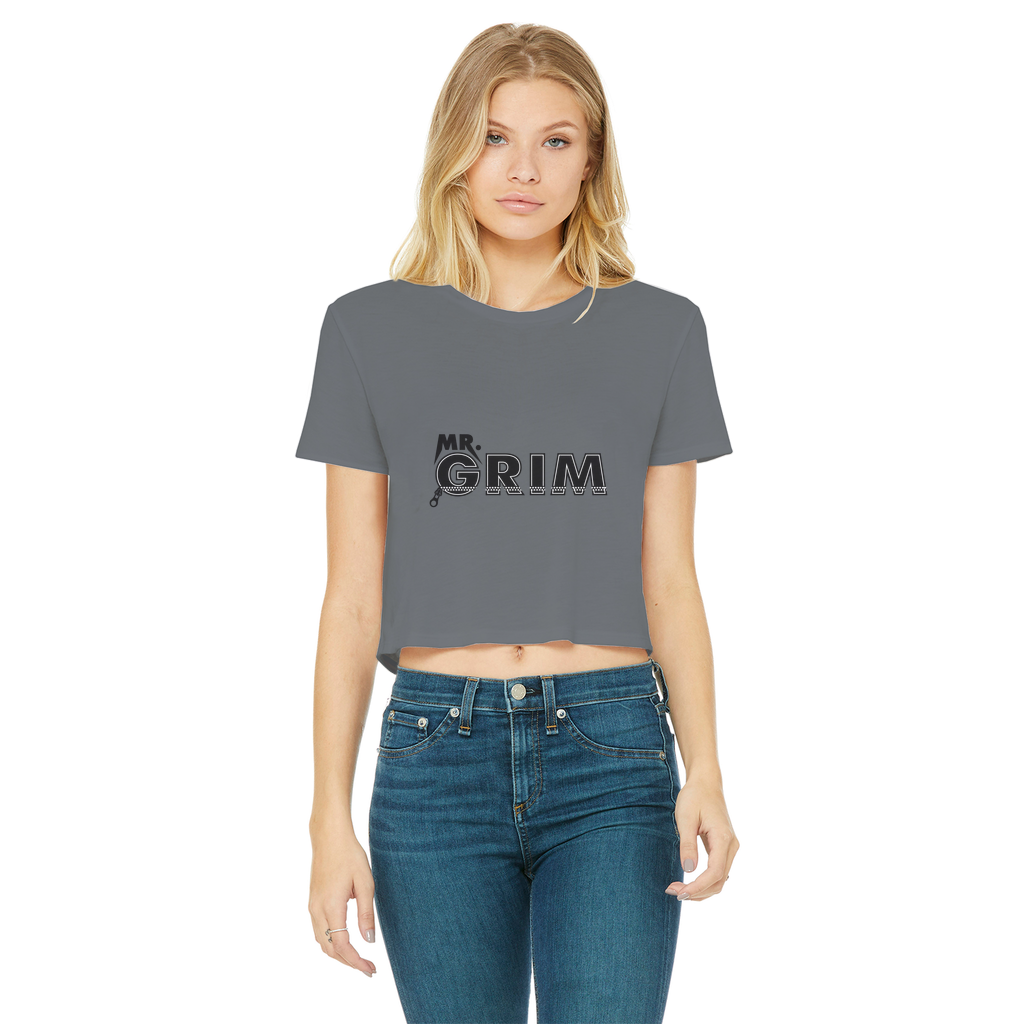 MR. Grim "Zipped Up" Women's Wear Crop Top