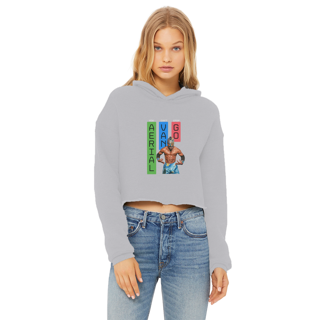 "Bars" -Aerial Van Go" Women's Wear Crop Top Hoodie