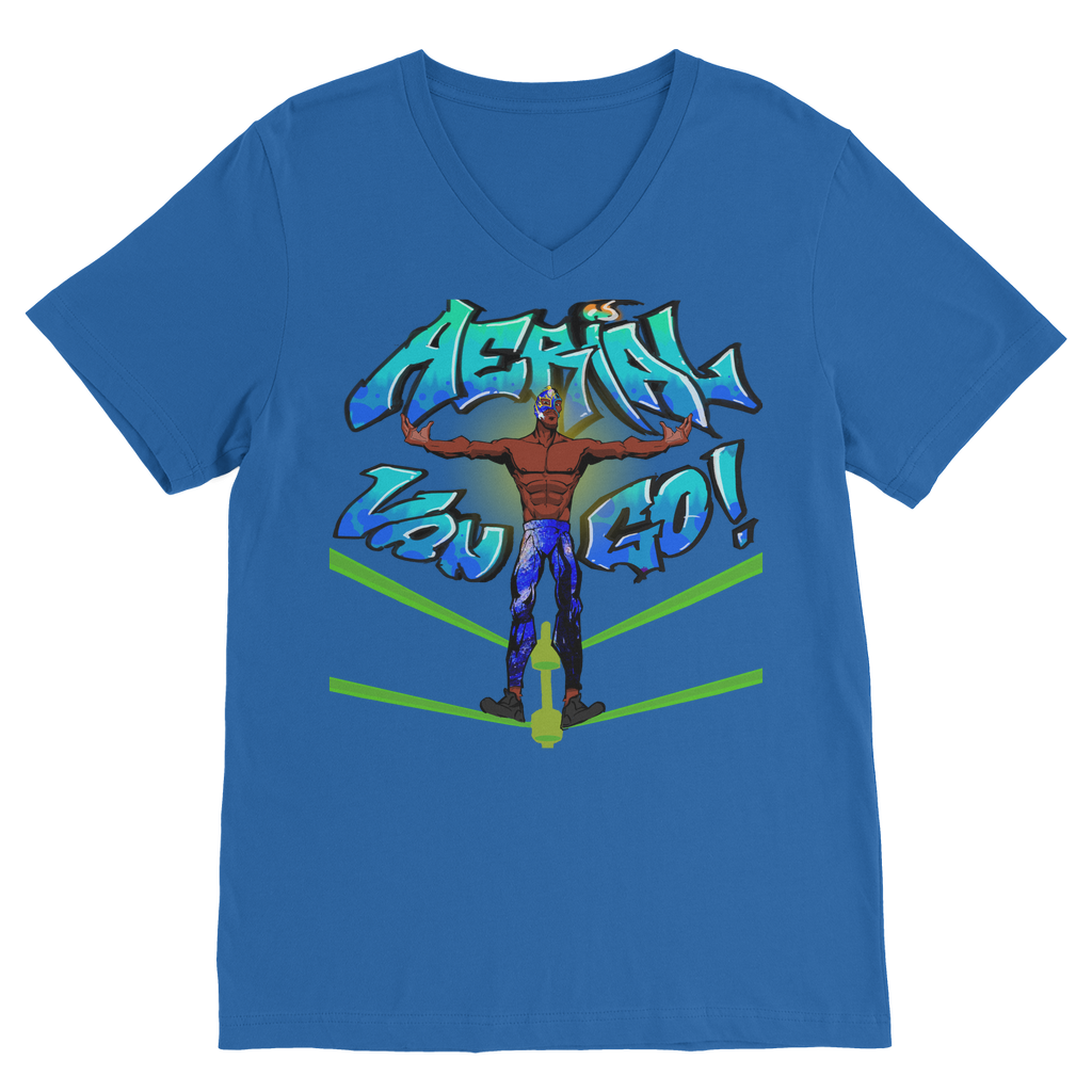 "Art Redeemer" - Aerial Van Go (USA) Unisex V Neck Tee