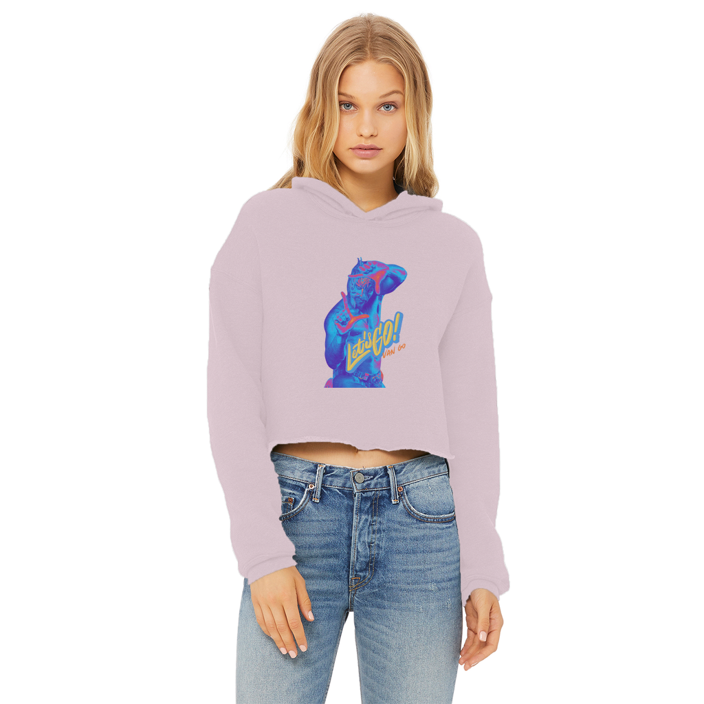 "Let's Go Van Go - Aerial Van Go Women's Wear Crop Top Hoodie