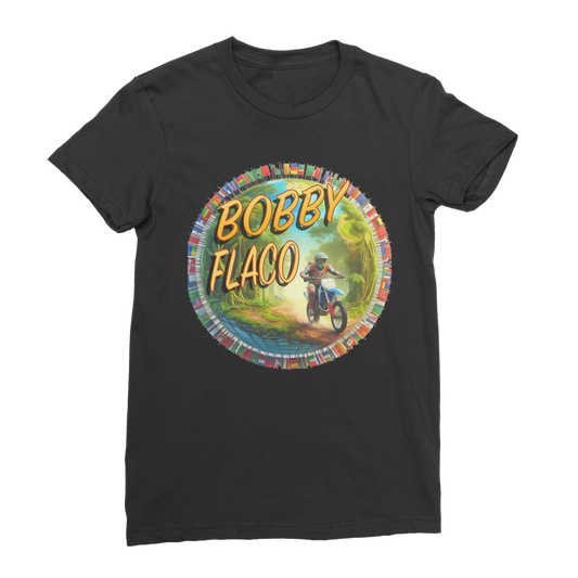 "Bike the World" Bobby Flaco - USaA Women's Wear T-Shirt