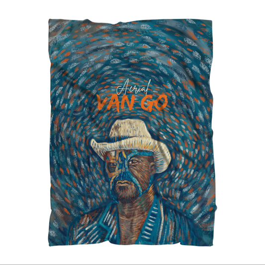 "Self Portrait" - Aerial Van Go (USA) Throw Blanket