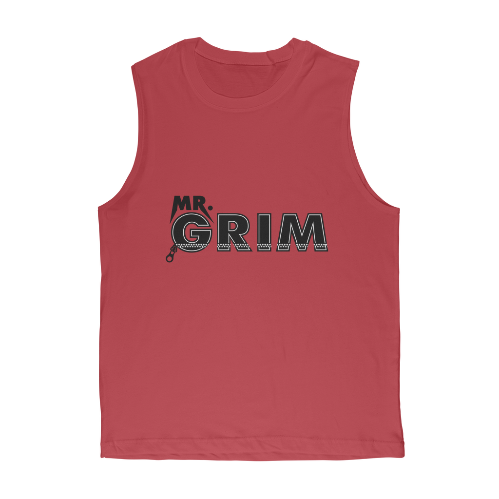 MR. Grim "Zipped Up" Premium Adult Muscle TankTop