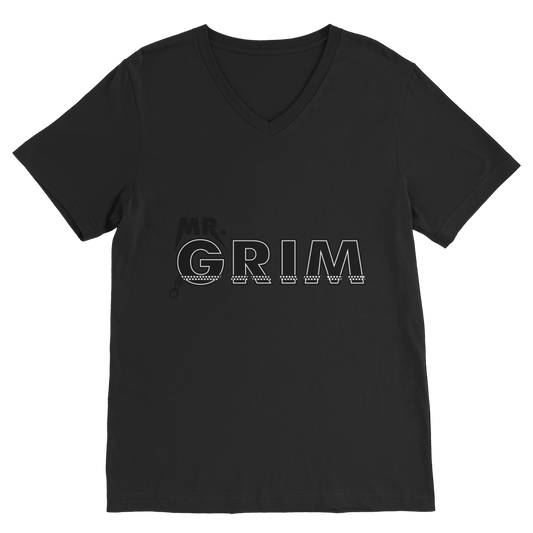 MR. Grim "Zipped Up" V Neck Tee