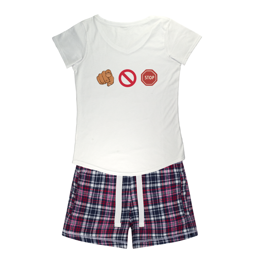 "You Can't Stop" Aerial Van Go - USA Women's Pajamas w/ Flannel Shorts