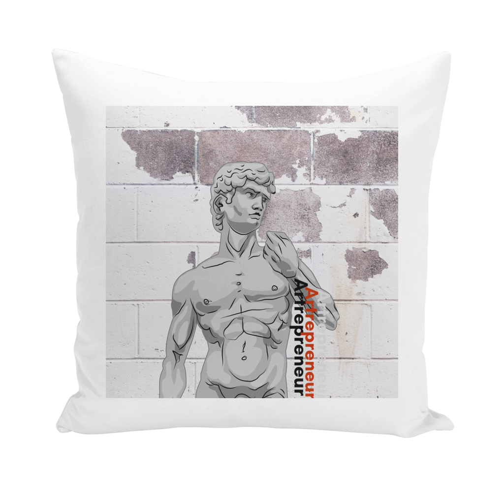 Aerial Van Go "Artrepreneur" (USA) Throw Pillow