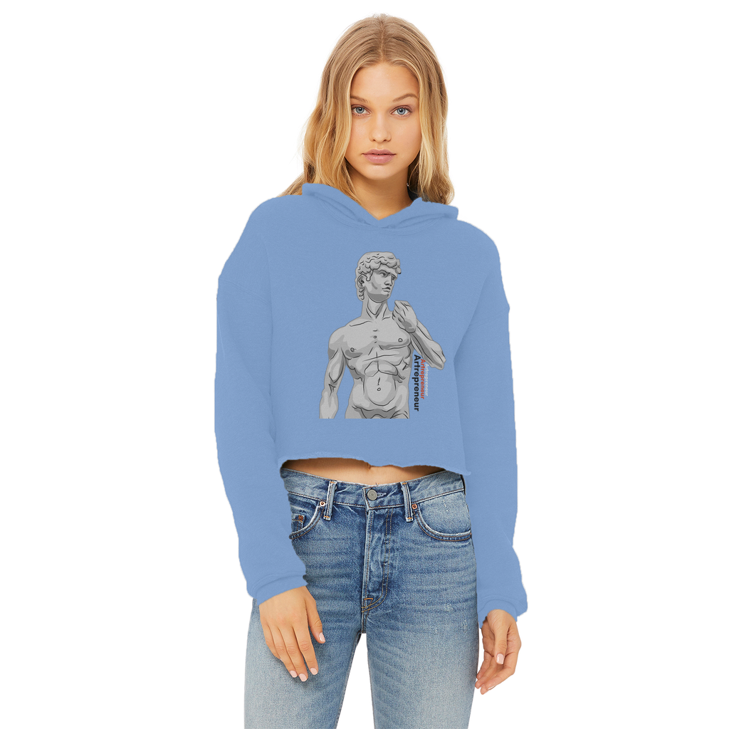 Aerial Van Go "Artrepreneur" (USA) Women's Wear Crop Top Hoodie